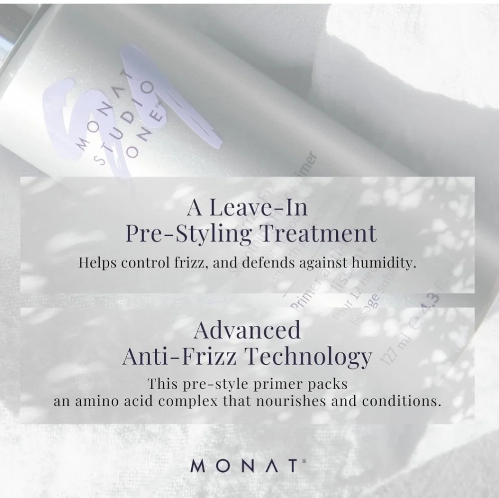 NEW. Monat Frizz Fix Smoothing Hair Primer